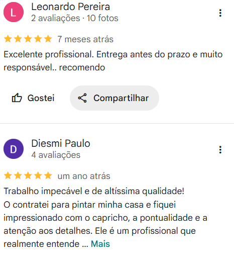 Avaliação Google 2