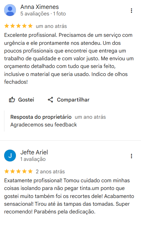 Avaliação Google 3